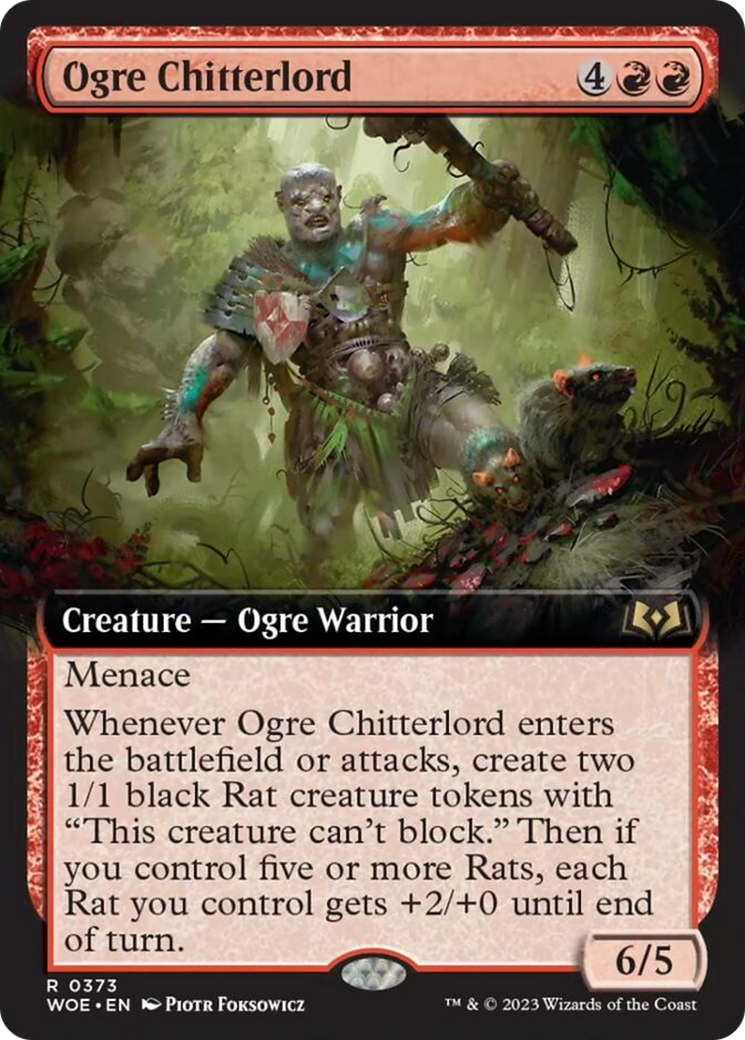 Ogre Chitterlord (Extended Art) [Wilds of Eldraine] | Jack's On Queen