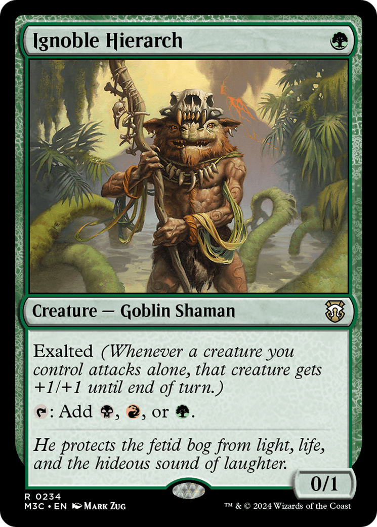 Ignoble Hierarch (Ripple Foil) [Modern Horizons 3 Commander] | Jack's On Queen