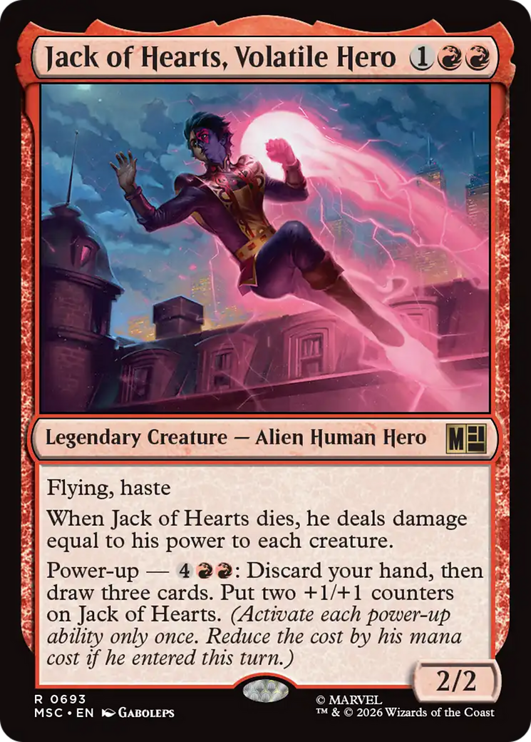 Jack of Hearts, Volatile Hero [Marvel Super Heroes Commander] | Jack's On Queen