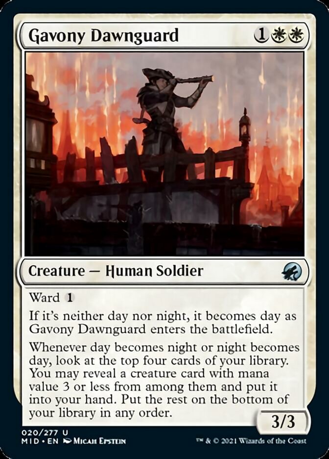 Gavony Dawnguard [Innistrad: Midnight Hunt] | Jack's On Queen