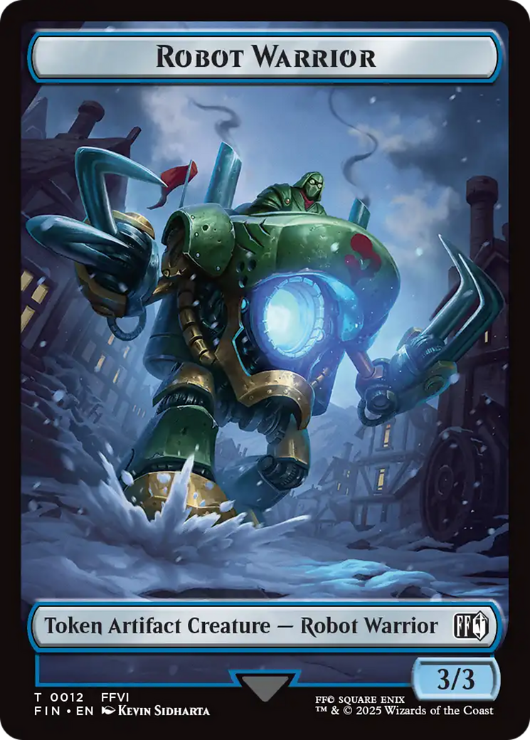 Robot Warrior (0012) // Copy (0001) Double-Sided Token [FINAL FANTASY Tokens] | Jack's On Queen