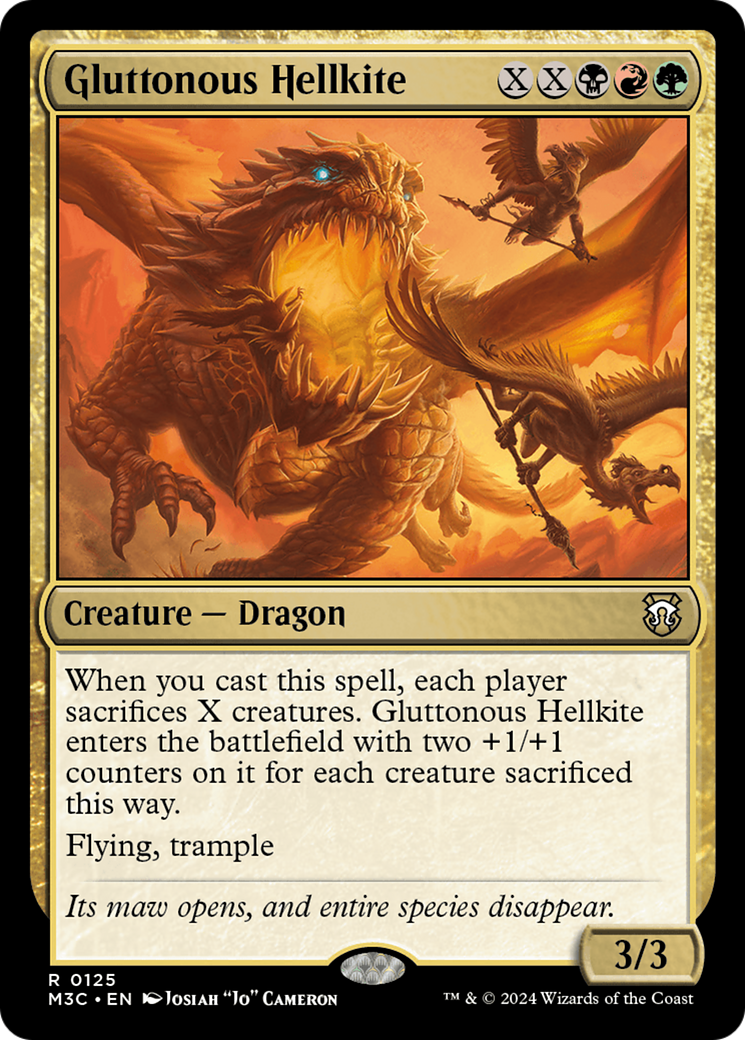 Gluttonous Hellkite [Modern Horizons 3 Commander] | Jack's On Queen