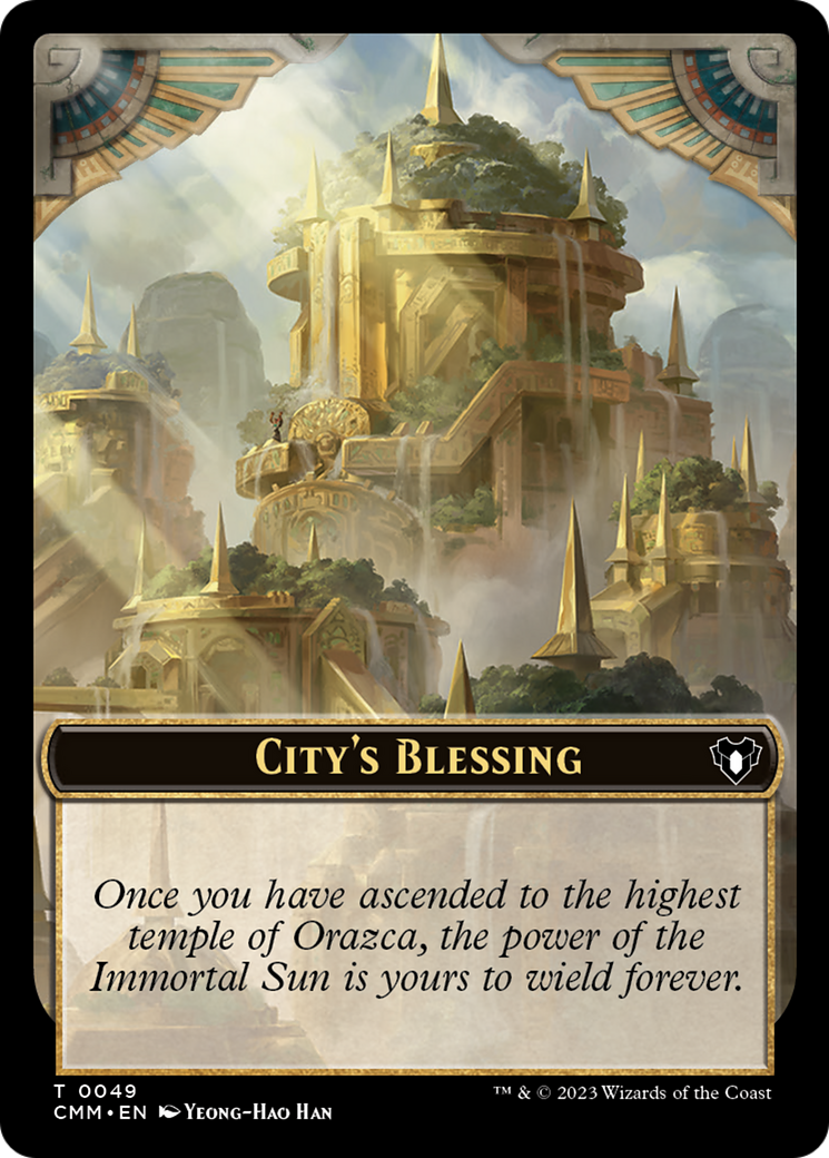 City's Blessing // Construct (0075) Double-Sided Token [Commander Masters Tokens] | Jack's On Queen