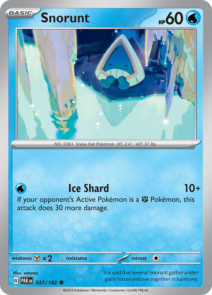 Snorunt (037/182) [Scarlet & Violet: Paradox Rift] | Jack's On Queen