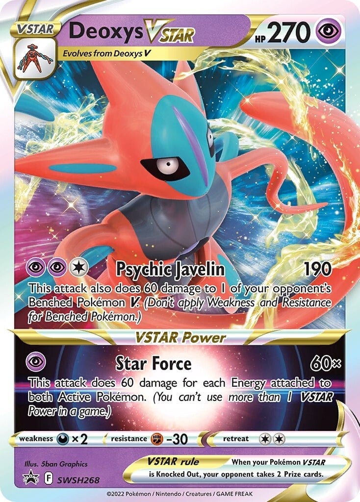 Deoxys VSTAR (SWSH268) (Jumbo Card) [Sword & Shield: Black Star Promos] | Jack's On Queen