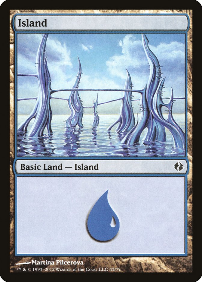 Island (43) [Duel Decks: Venser vs. Koth] | Jack's On Queen