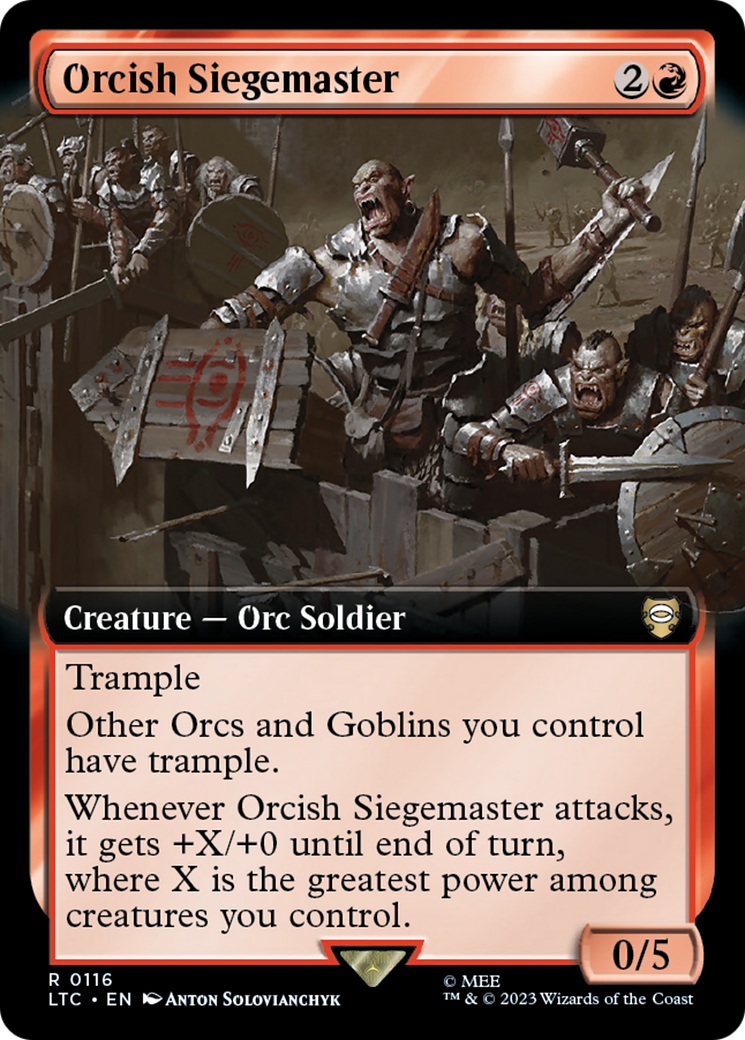 Orcish Siegemaster (Extended Art) [The Lord of the Rings: Tales of Middle-Earth Commander] | Jack's On Queen