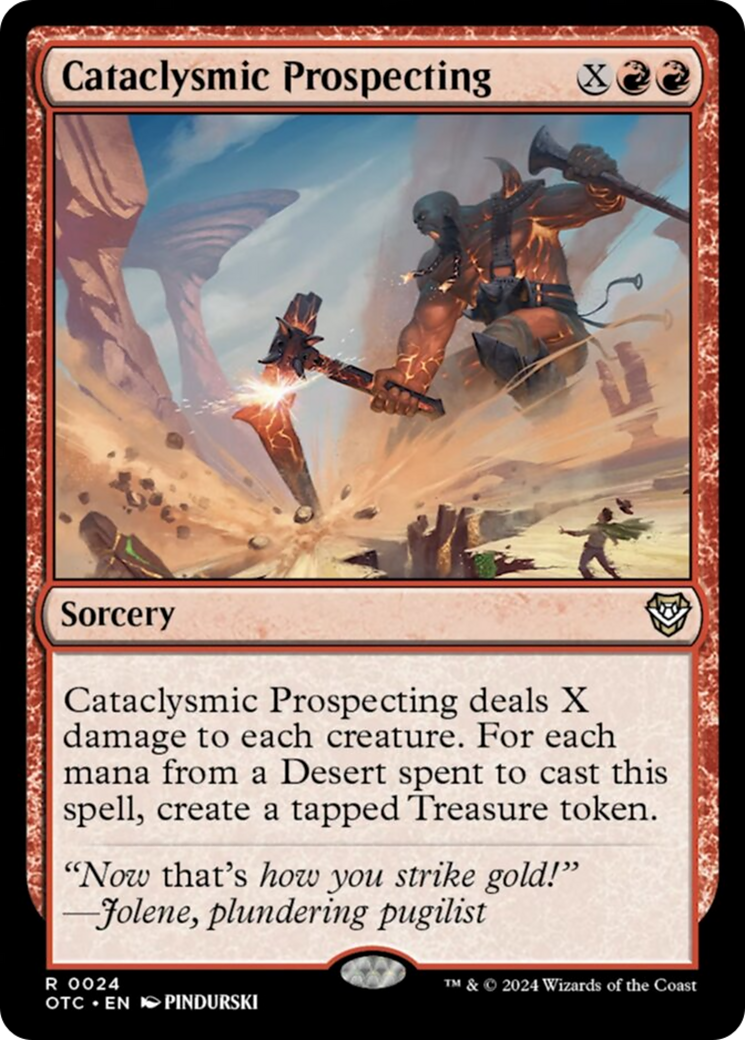 Cataclysmic Prospecting [Outlaws of Thunder Junction Commander] | Jack's On Queen