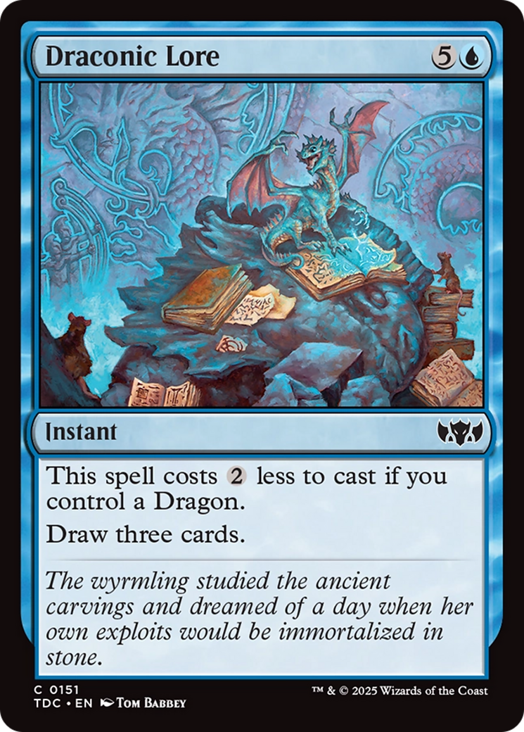Draconic Lore [Tarkir: Dragonstorm Commander] | Jack's On Queen
