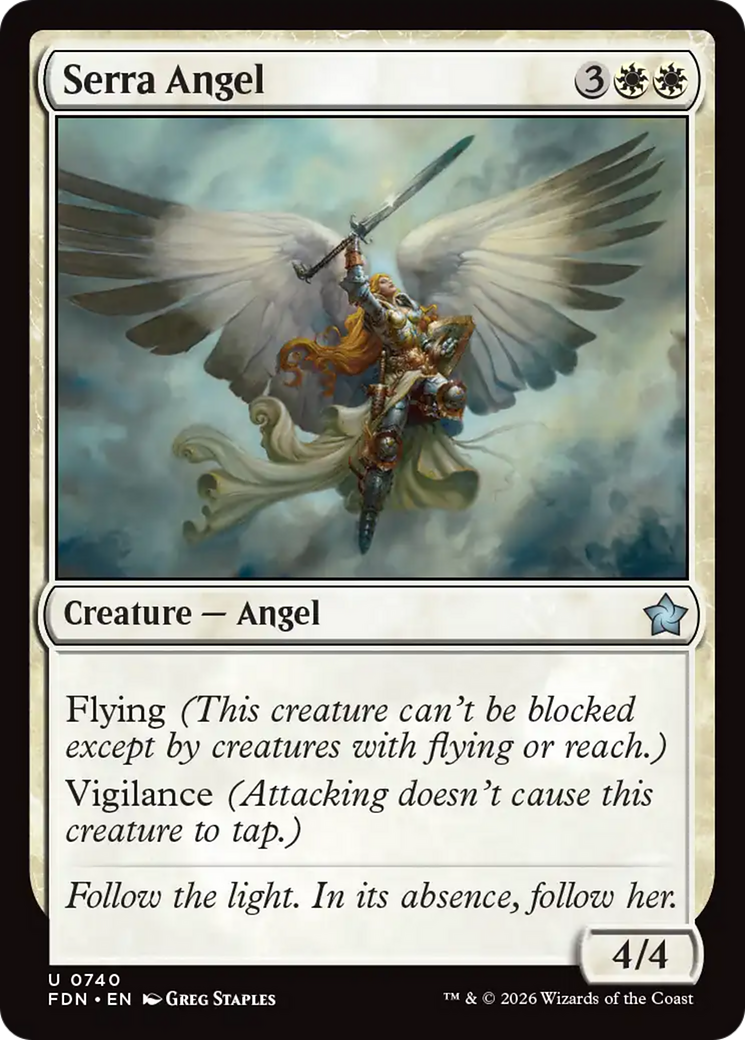 Serra Angel (0740) [Foundations] | Jack's On Queen
