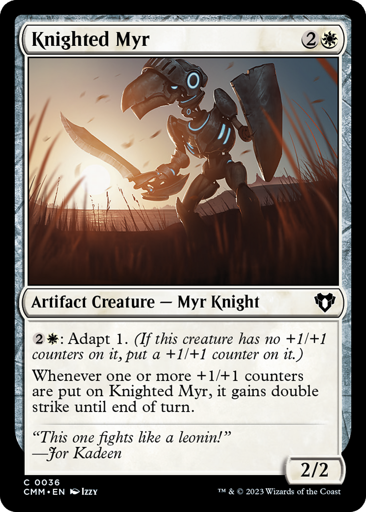 Knighted Myr [Commander Masters] | Jack's On Queen