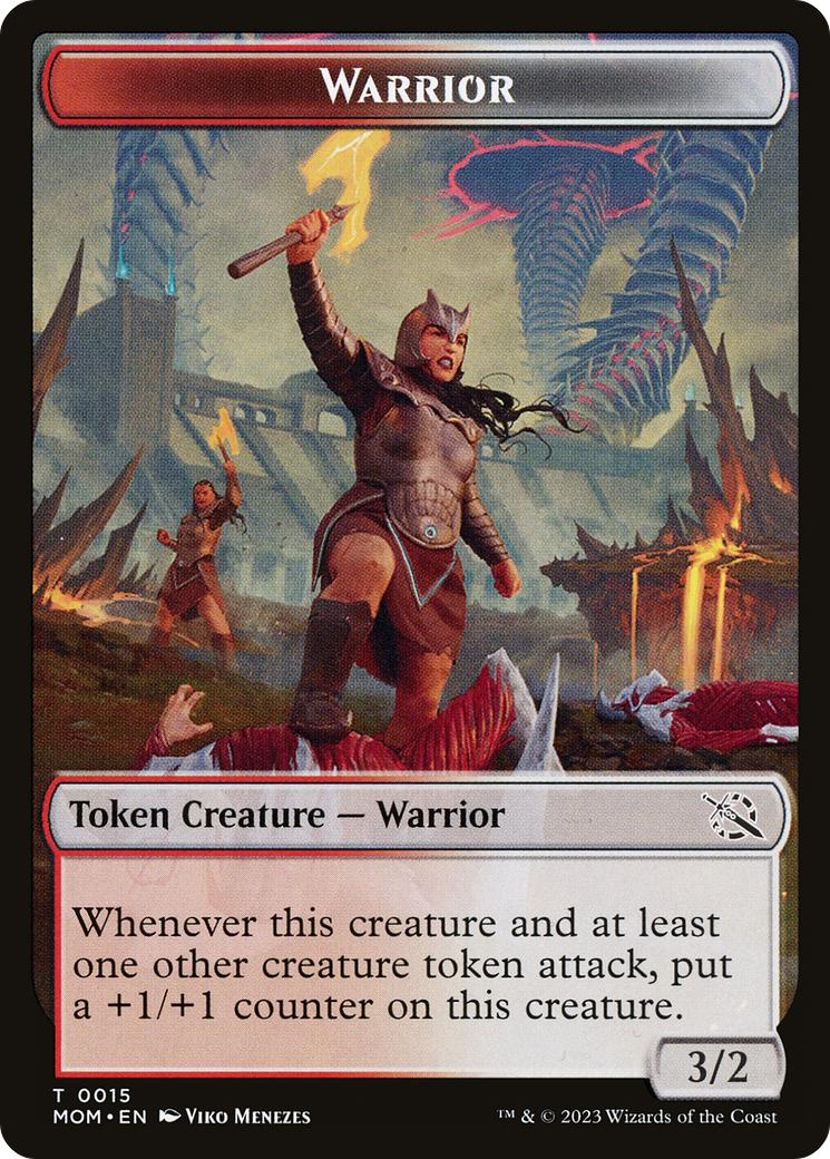 Warrior // Thopter Double-Sided Token [March of the Machine Tokens] | Jack's On Queen