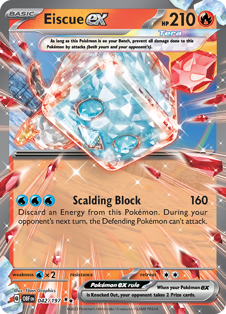 Eiscue ex (042/197) [Scarlet & Violet: Obsidian Flames] | Jack's On Queen