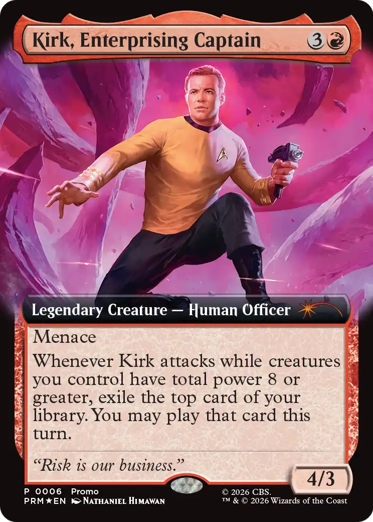 Kirk, Enterprising Captain (Extended Art) [Media Promos] | Jack's On Queen