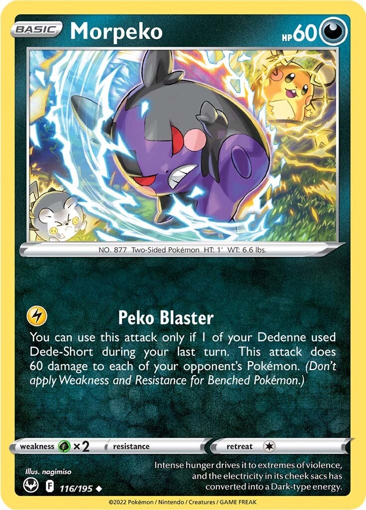Morpeko (116/195) [Sword & Shield: Silver Tempest] | Jack's On Queen