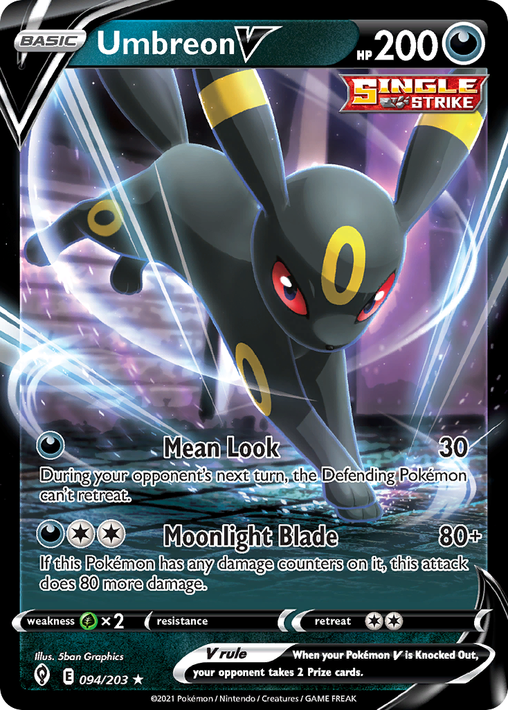 Umbreon V (094/203) (Intro Deck) [Sword & Shield: Evolving Skies] | Jack's On Queen