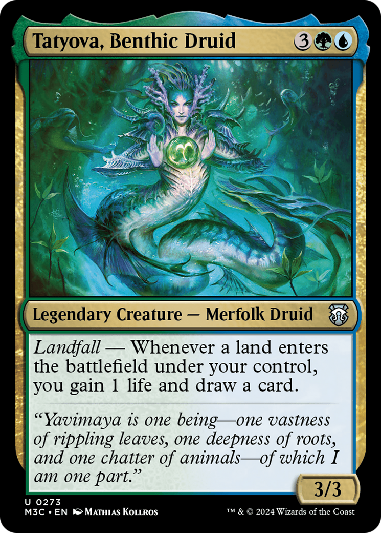 Tatyova, Benthic Druid (Ripple Foil) [Modern Horizons 3 Commander] | Jack's On Queen