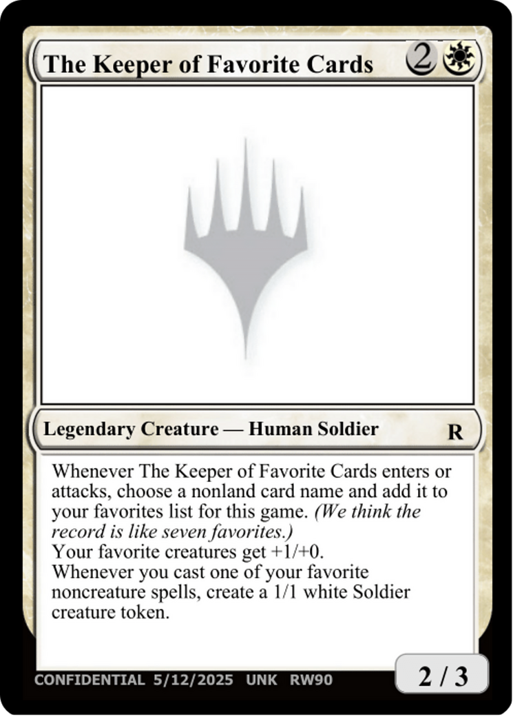 The Keeper of Favorite Cards (5/12/2025) [Unknown Event] | Jack's On Queen
