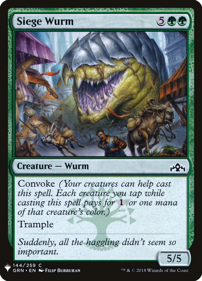 Siege Wurm [Mystery Booster] | Jack's On Queen