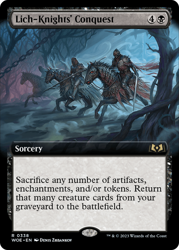 Lich-Knights' Conquest (Extended Art) [Wilds of Eldraine] | Jack's On Queen