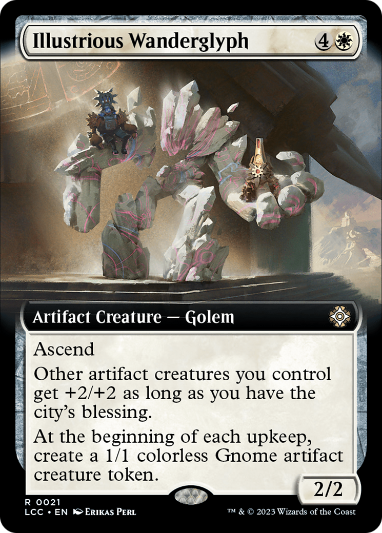 Illustrious Wanderglyph (Extended Art) [The Lost Caverns of Ixalan Commander] | Jack's On Queen