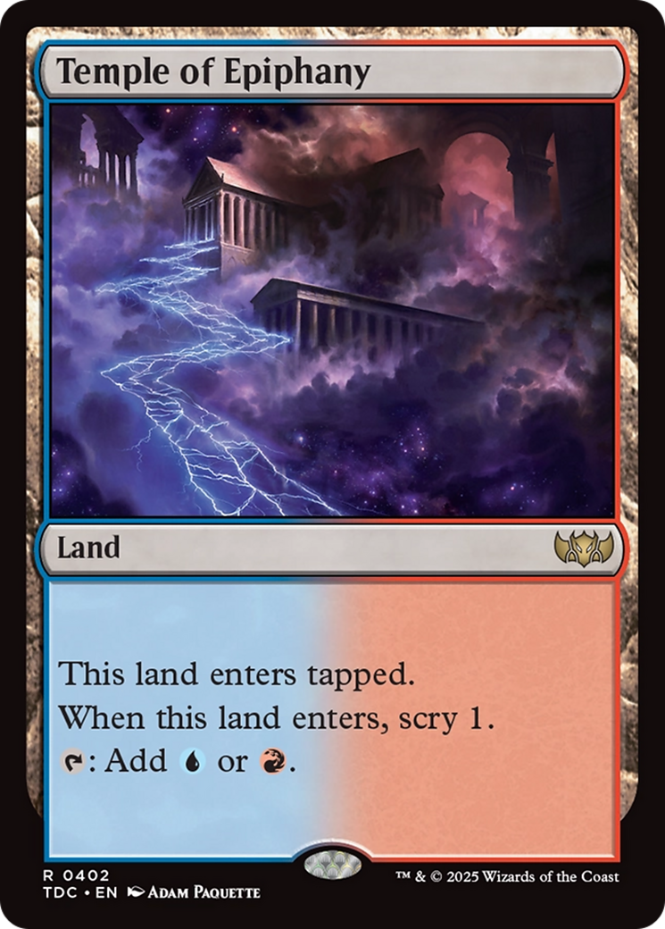 Temple of Epiphany [Tarkir: Dragonstorm Commander] | Jack's On Queen