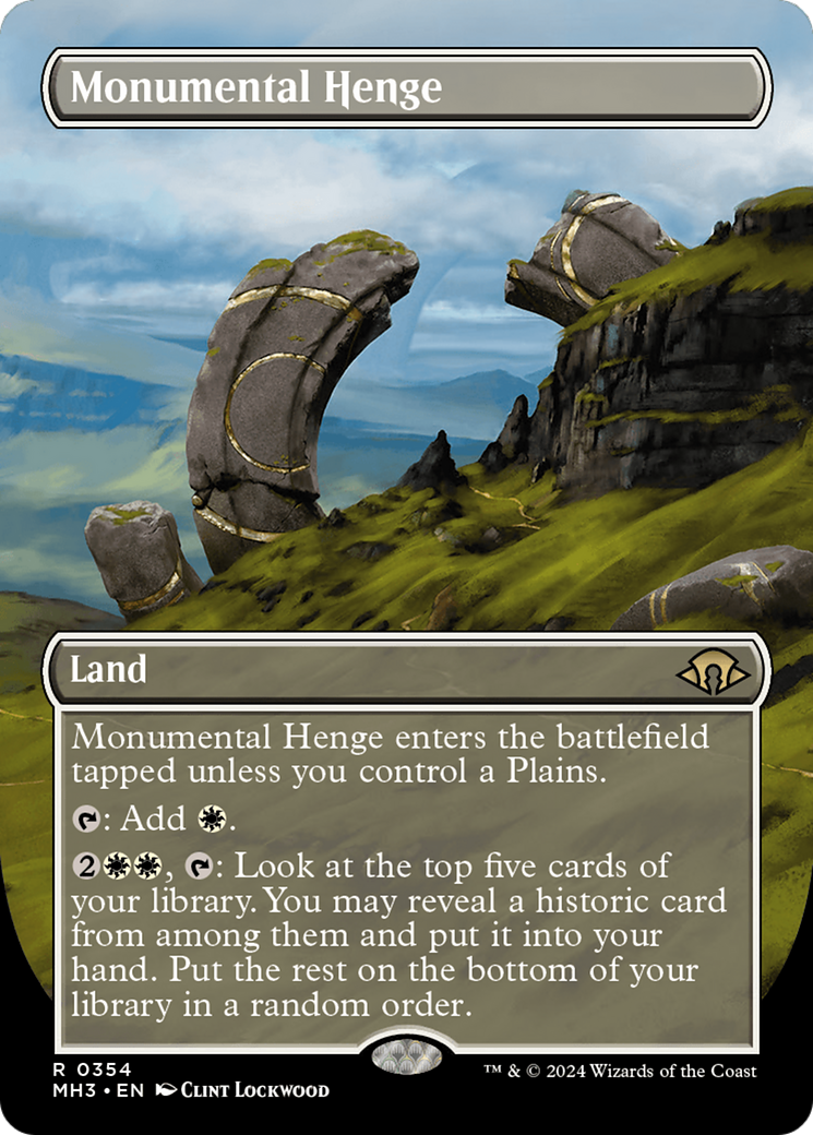 Monumental Henge (Borderless) [Modern Horizons 3] | Jack's On Queen