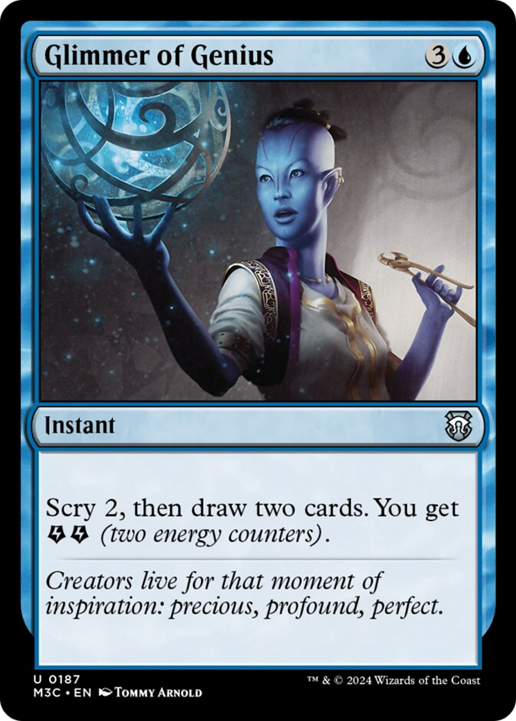 Glimmer of Genius (Ripple Foil) [Modern Horizons 3 Commander] | Jack's On Queen