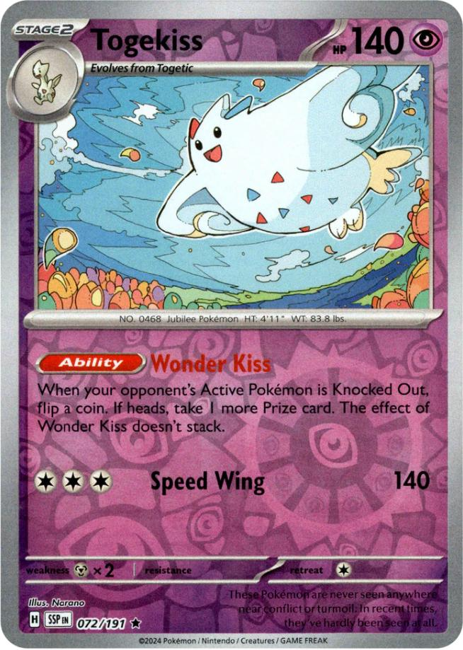 Togekiss (072/191) [Scarlet & Violet: Surging Sparks] | Jack's On Queen