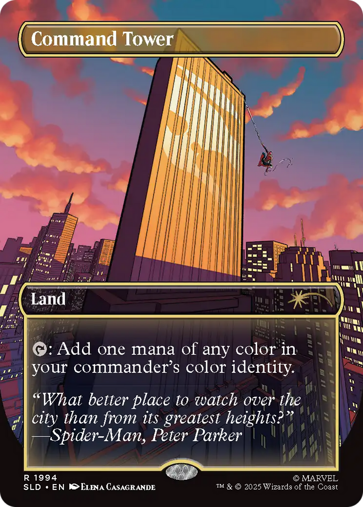 Command Tower (1994) (Rainbow Foil) [Secret Lair Drop Series] | Jack's On Queen