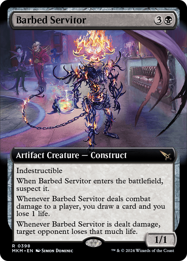 Barbed Servitor (Extended Art) [Murders at Karlov Manor] | Jack's On Queen