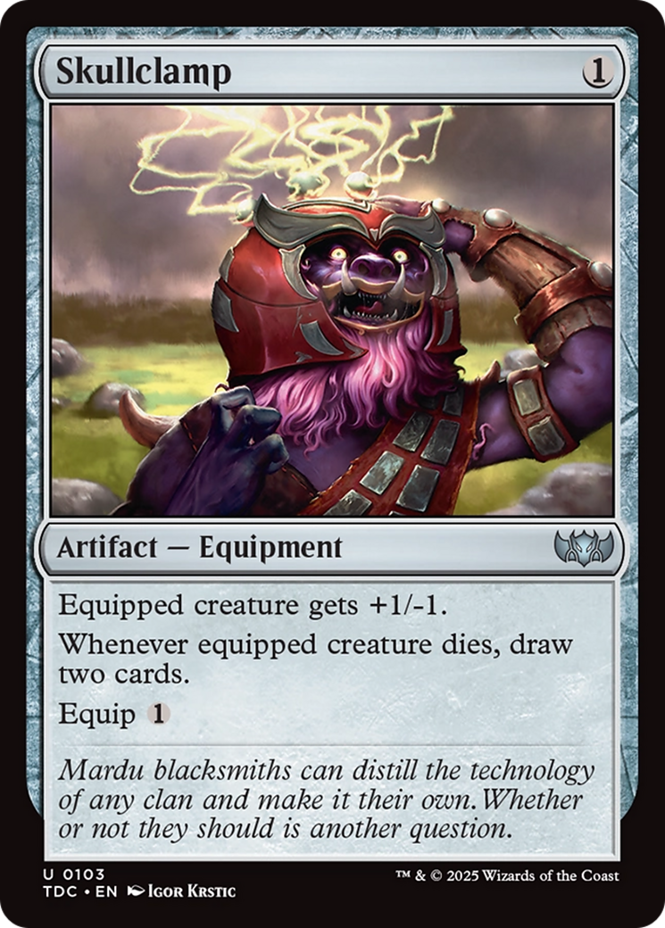 Skullclamp [Tarkir: Dragonstorm Commander] | Jack's On Queen