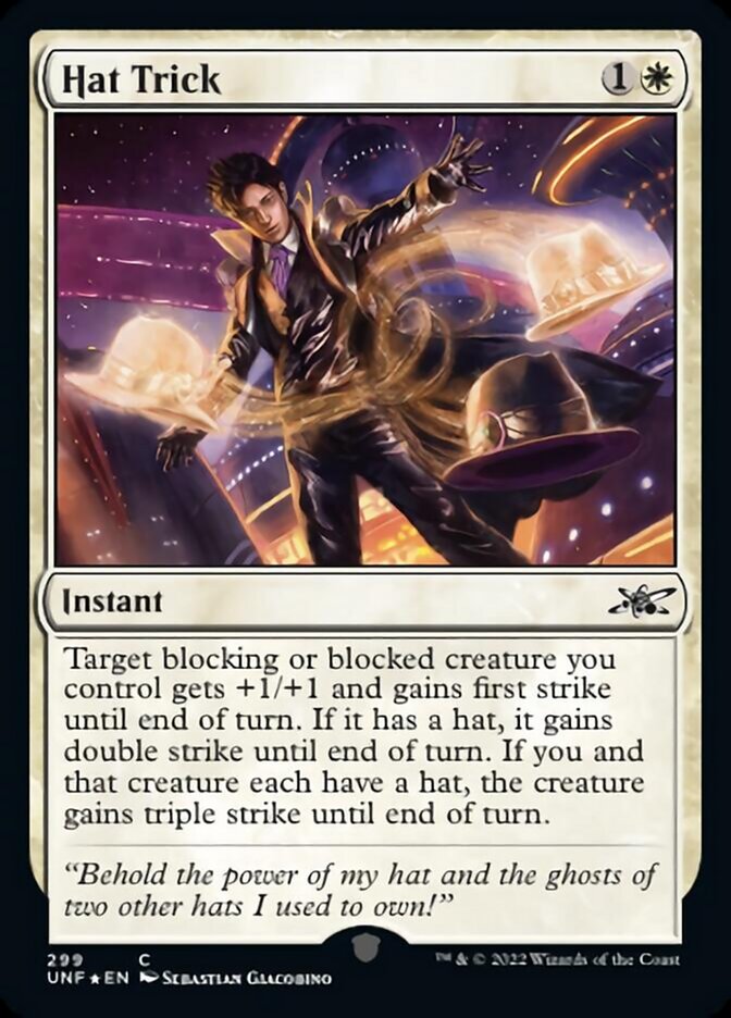 Hat Trick (Galaxy Foil) [Unfinity] | Jack's On Queen