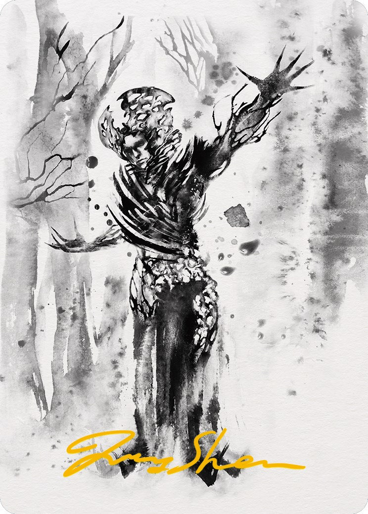 Rustvine Cultivator Art Card (Gold-Stamped Signature) [Phyrexia: All Will Be One Art Series] | Jack's On Queen