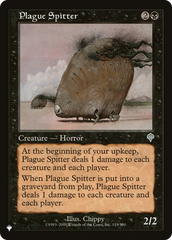 Plague Spitter [The List Reprints] | Jack's On Queen