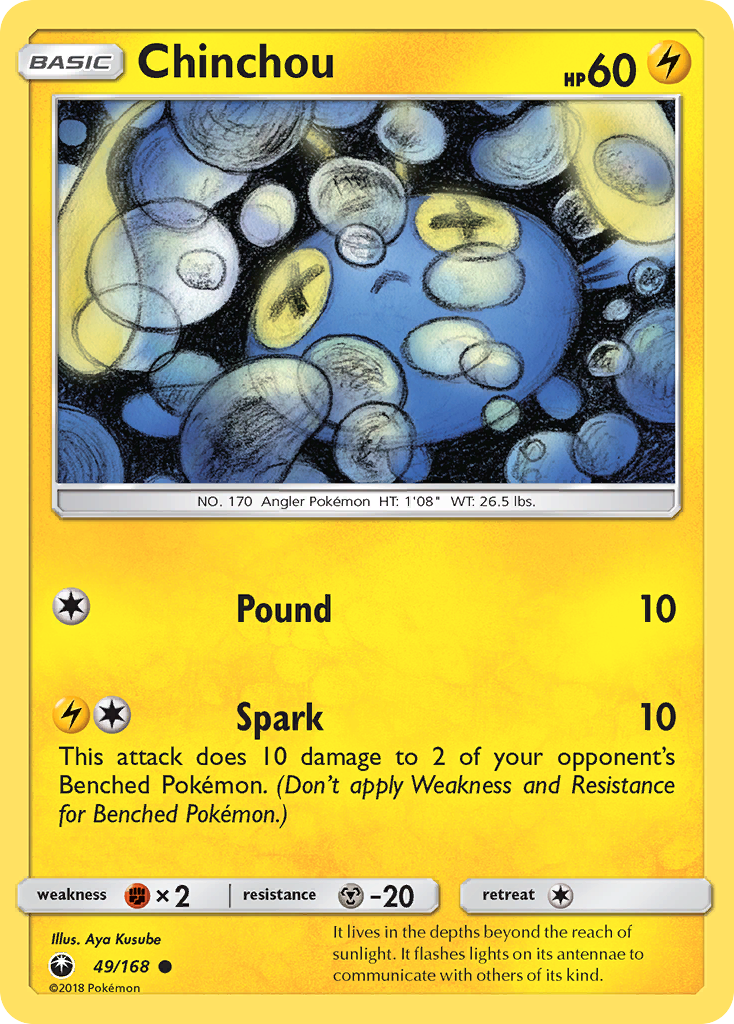 Chinchou (49/168) [Sun & Moon: Celestial Storm] | Jack's On Queen