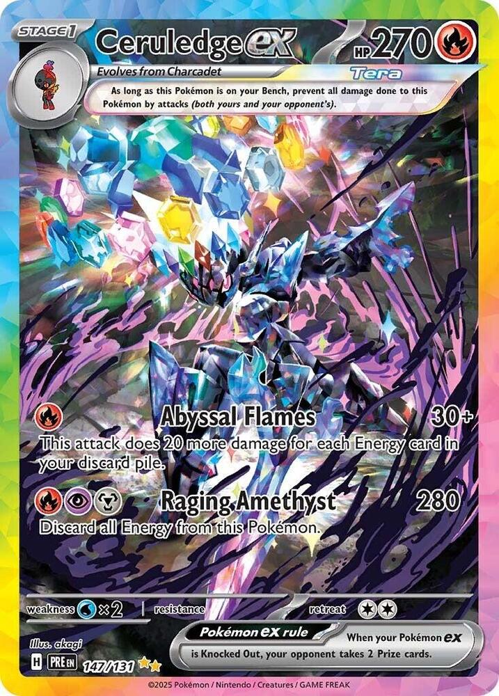 Ceruledge ex (147/131) [Scarlet & Violet: Prismatic Evolutions] | Jack's On Queen