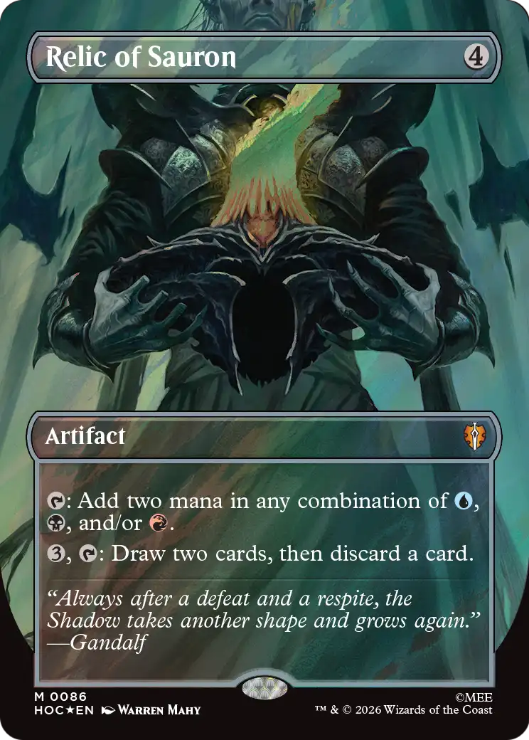 Relic of Sauron (Borderless) (Surge Foil) [The Hobbit: Eternal-Legal] | Jack's On Queen