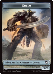 Gnome // Golem (0014) Double-Sided Token [Edge of Eternities Commander Tokens] | Jack's On Queen