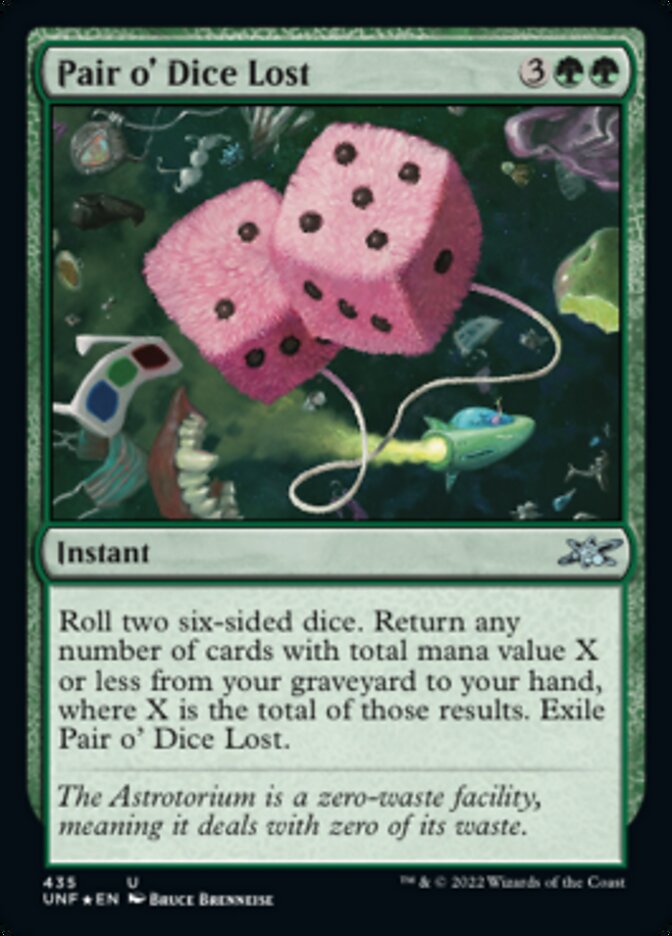 Pair o' Dice Lost (Galaxy Foil) [Unfinity] | Jack's On Queen