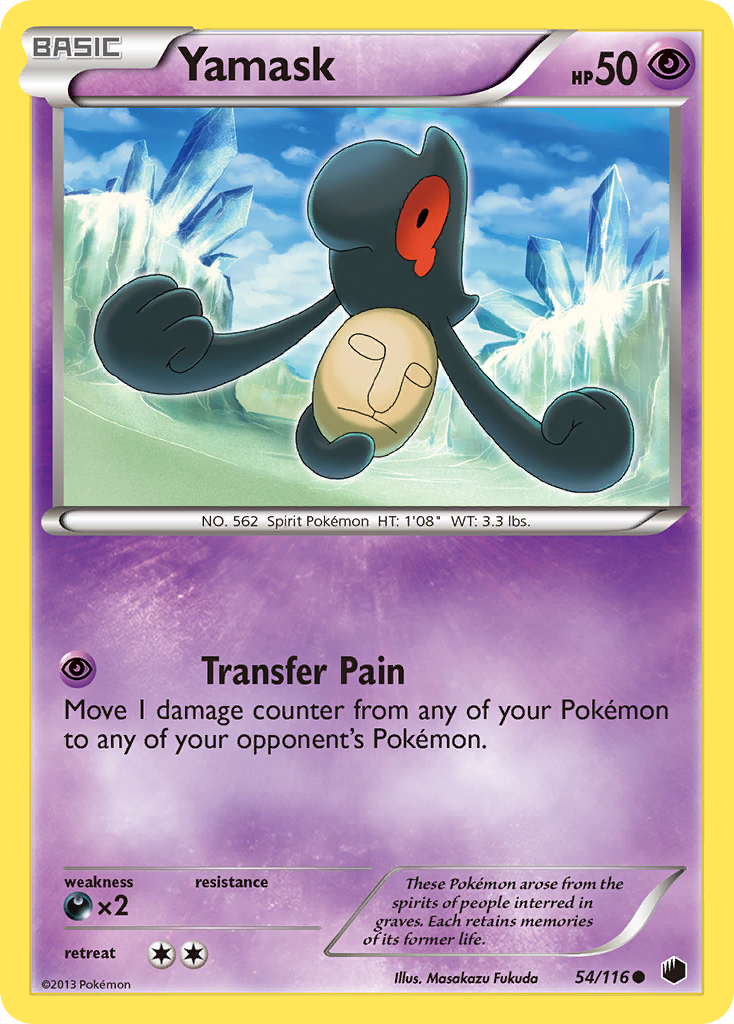 Yamask (54/116) [Black & White: Plasma Freeze] | Jack's On Queen