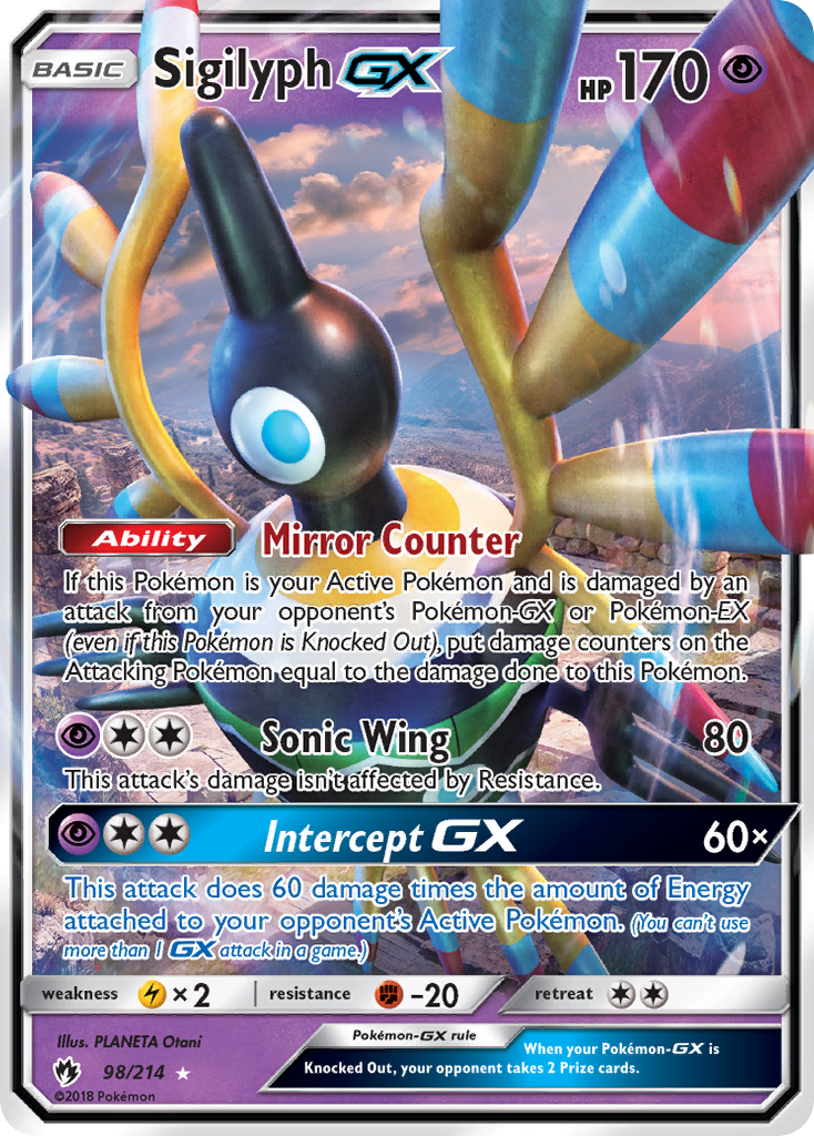 Sigilyph GX (98/214) [Sun & Moon: Lost Thunder] | Jack's On Queen