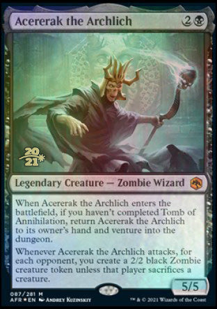 Acererak the Archlich [Dungeons & Dragons: Adventures in the Forgotten Realms Prerelease Promos] | Jack's On Queen