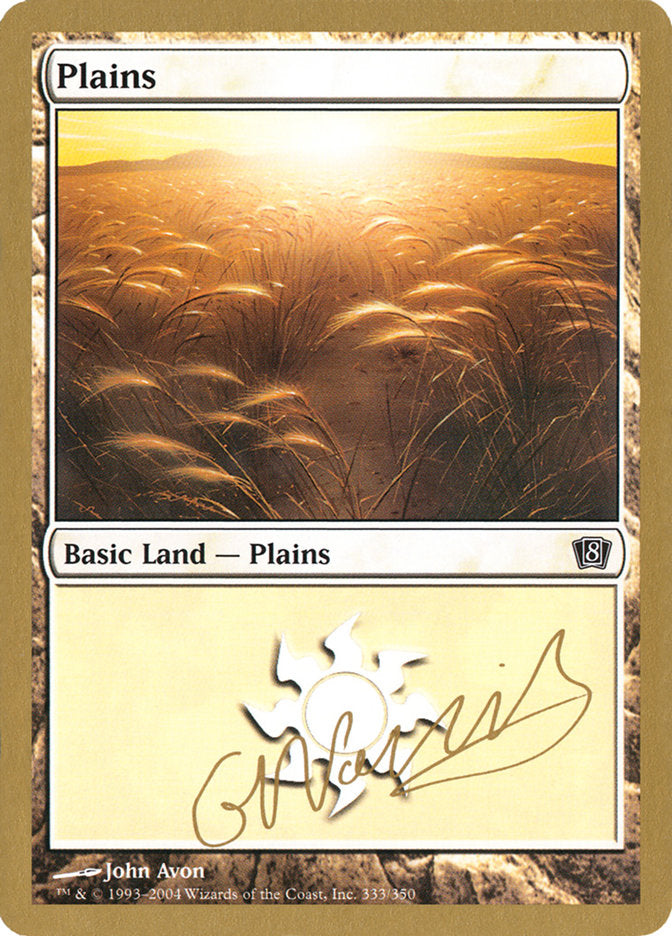 Plains (gn333) (Gabriel Nassif) [World Championship Decks 2004] | Jack's On Queen