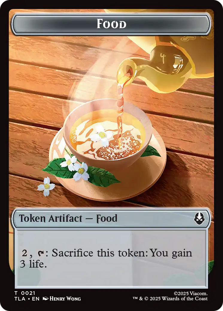 Clue (0018) // Food (0021) Double-Sided Tokens [Avatar: The Last Airbender Tokens] | Jack's On Queen