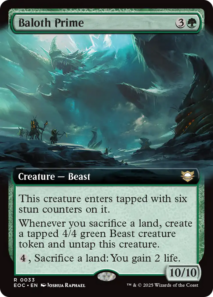 Baloth Prime (Extended Art) [Edge of Eternities Commander] | Jack's On Queen