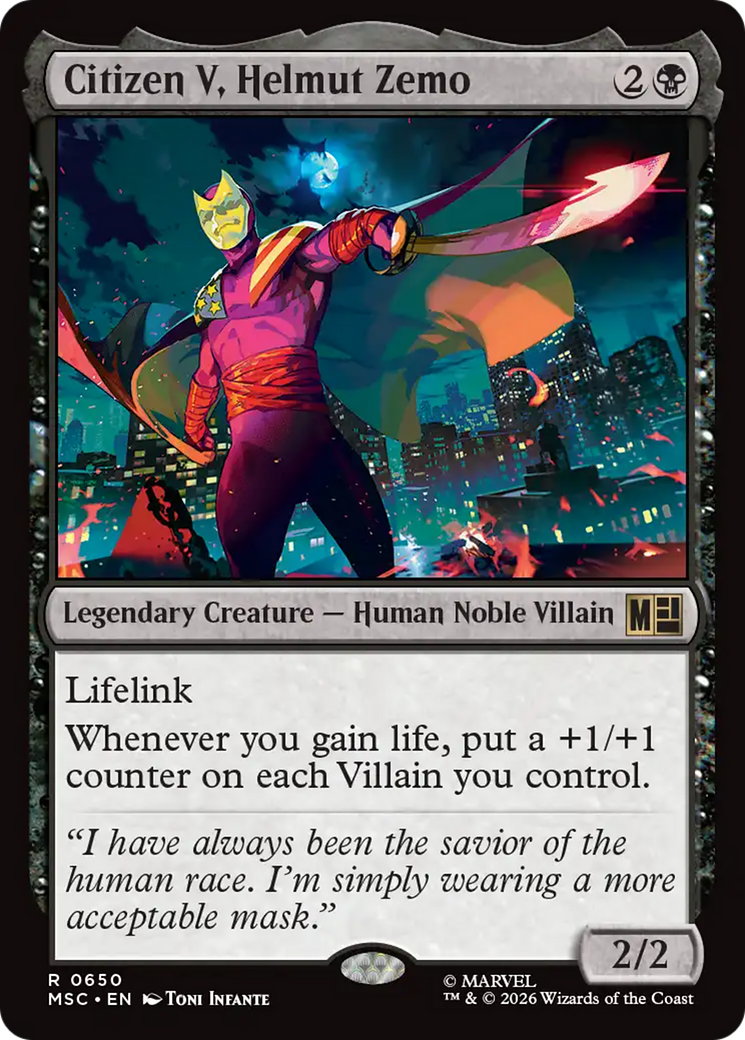 Citizen V, Helmut Zemo [Marvel Super Heroes Commander] | Jack's On Queen
