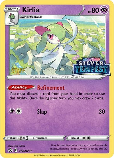 Kirlia (SWSH271) (Prerelease) (Staff) [Sword & Shield: Black Star Promos] | Jack's On Queen