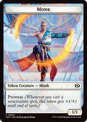 Dragon Illusion // Monk Double-Sided Token [Tarkir: Dragonstorm Commander Tokens] | Jack's On Queen