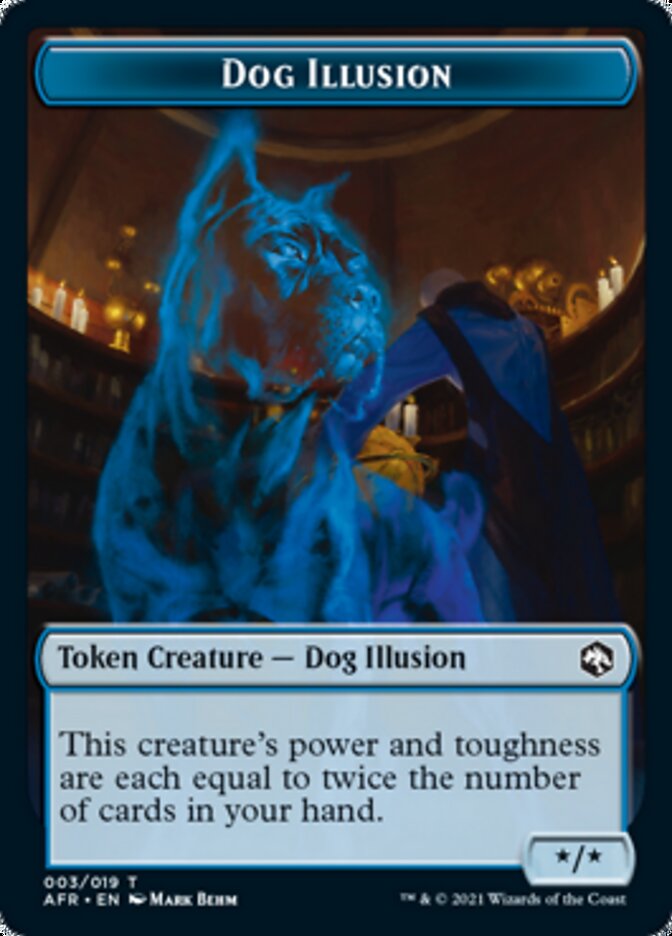 Dog Illusion // Guenhwyvar Double-Sided Token [Dungeons & Dragons: Adventures in the Forgotten Realms Tokens] | Jack's On Queen